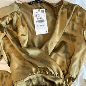 Zara Silk Dress NWT Size Medium